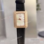 Pave Diamond Rose Gold Case Piaget Limelight model watches